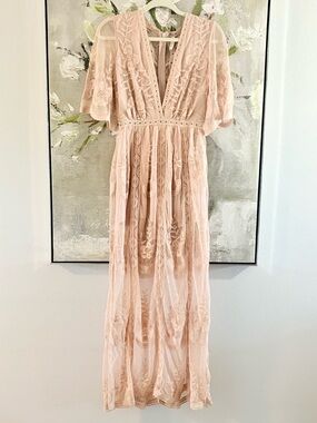 Boho Embroidered Maxi Dress